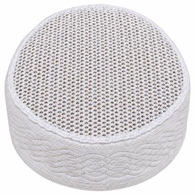 Embroidered Kufi – Braid — top view of the crown