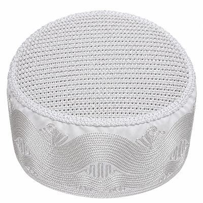 Embroidered Kufi – Wave — top view of the crown